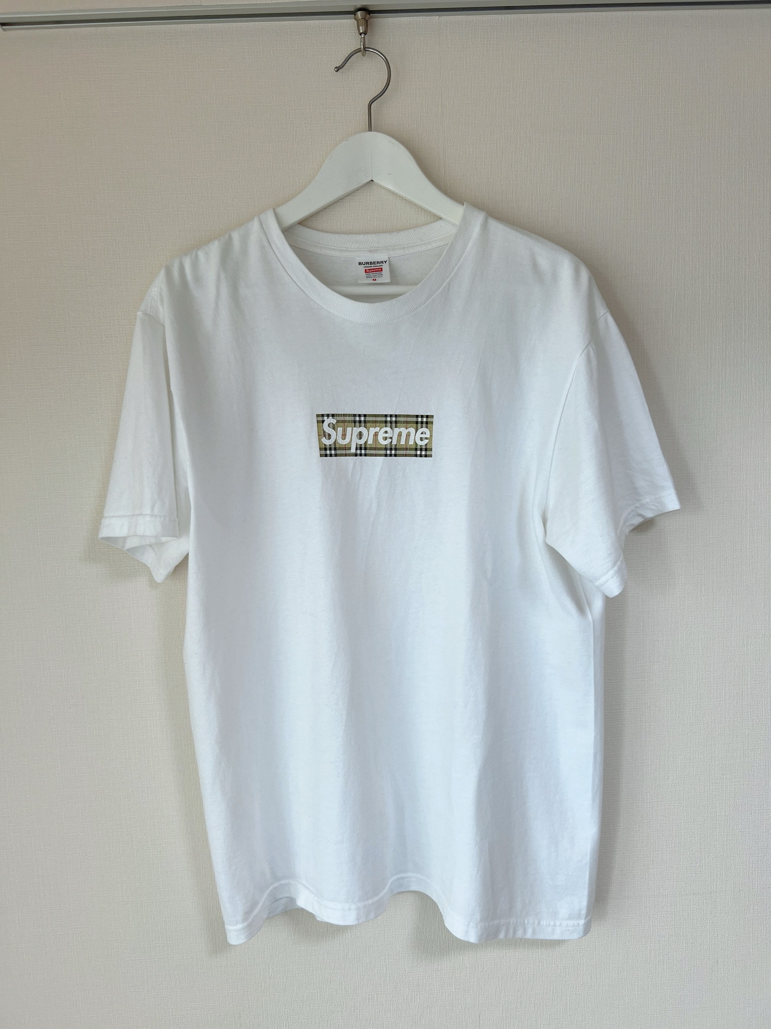 Supreme / Burberry Box Logo Tee "White"
