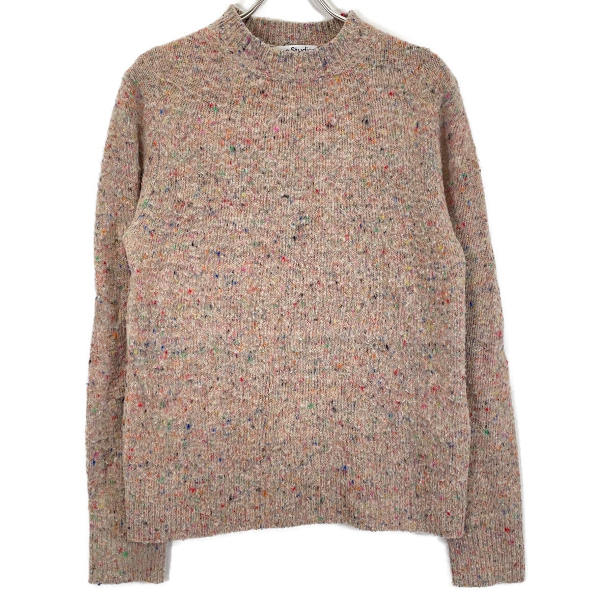アクネ ストゥディオズ FN-MN-KNIT000225 マルチカラー クルーネック ロングスリーブニット L