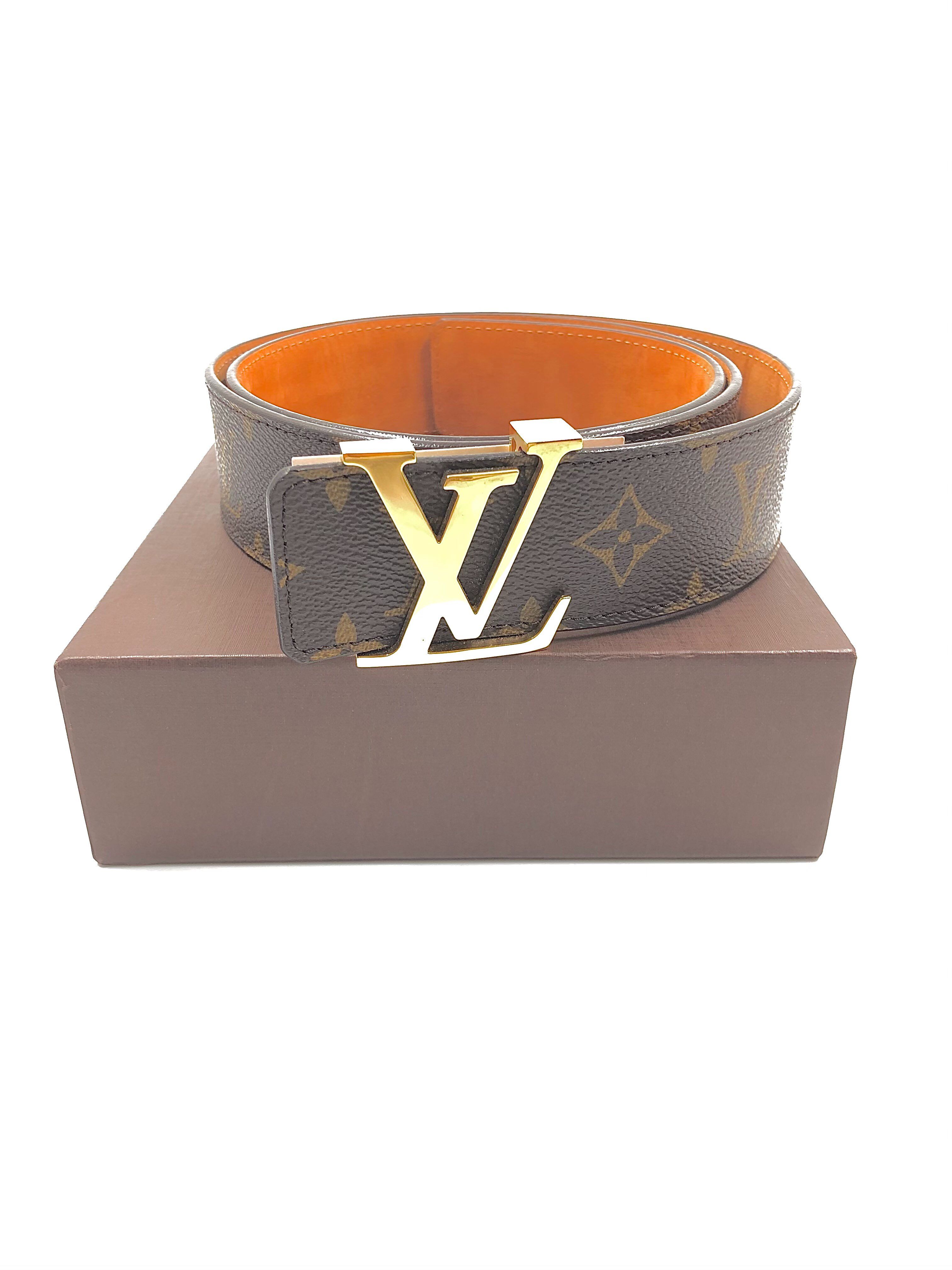 Louis Vuitton Monogram LV Initial Belt "Gold"