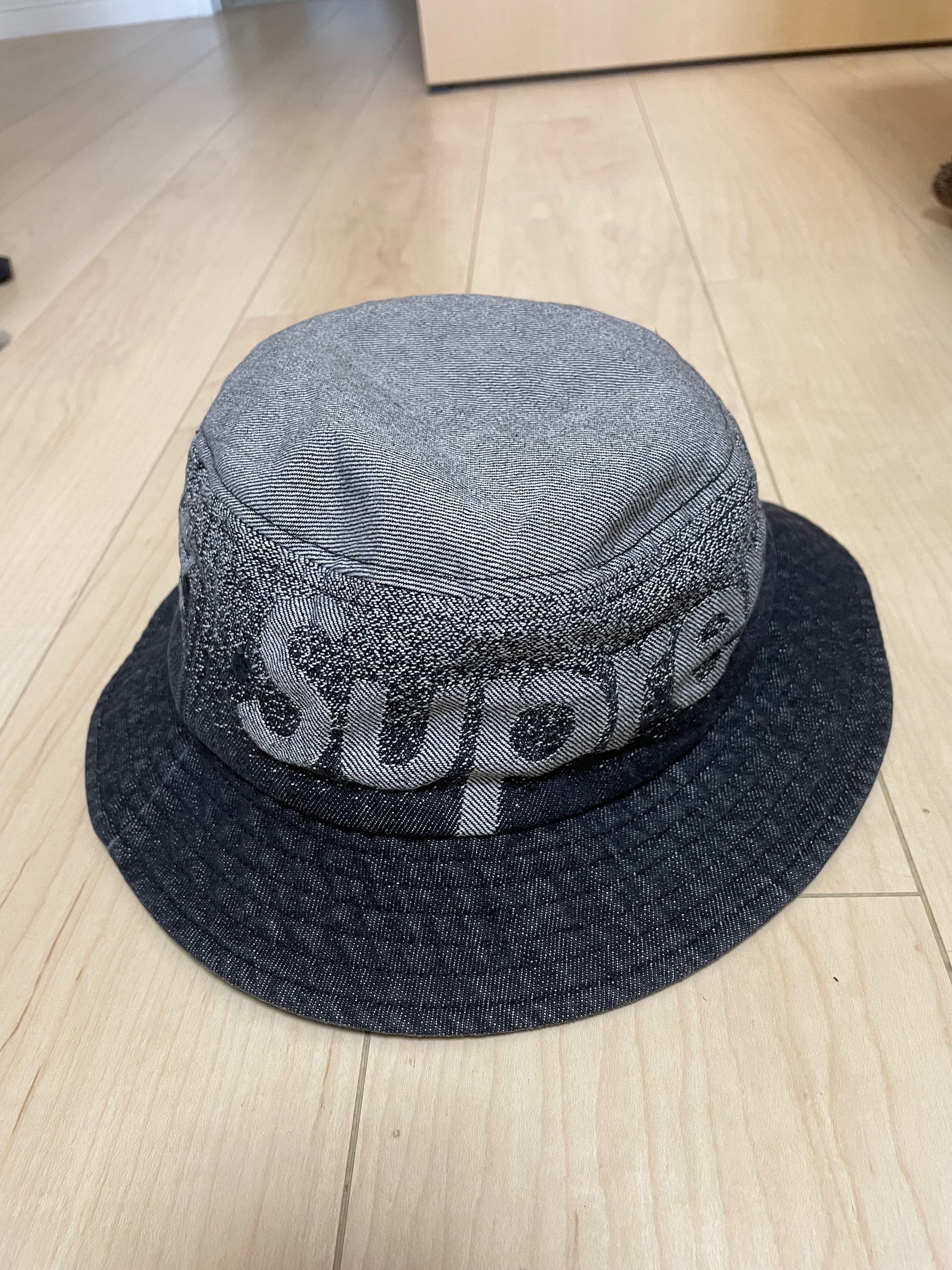 Supreme Fade Jacquard Denim Crusher "Black"