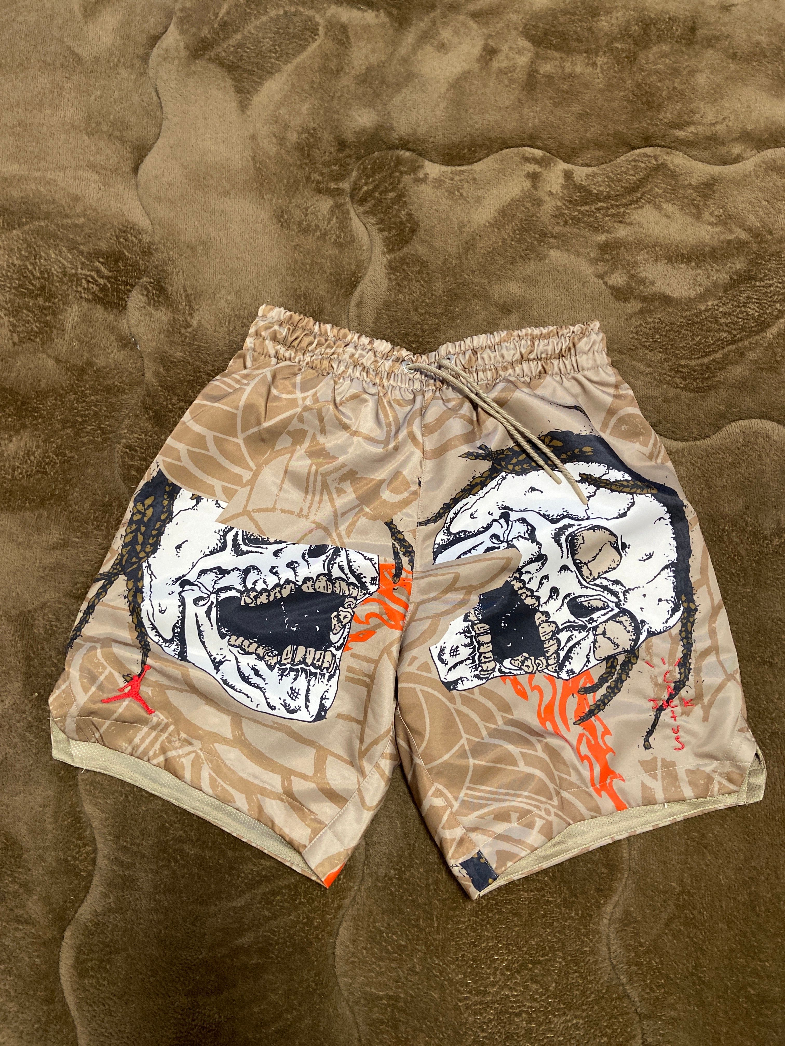 Air Jordan x Travis Cactus Jack Pool Short "Khaki Desert"