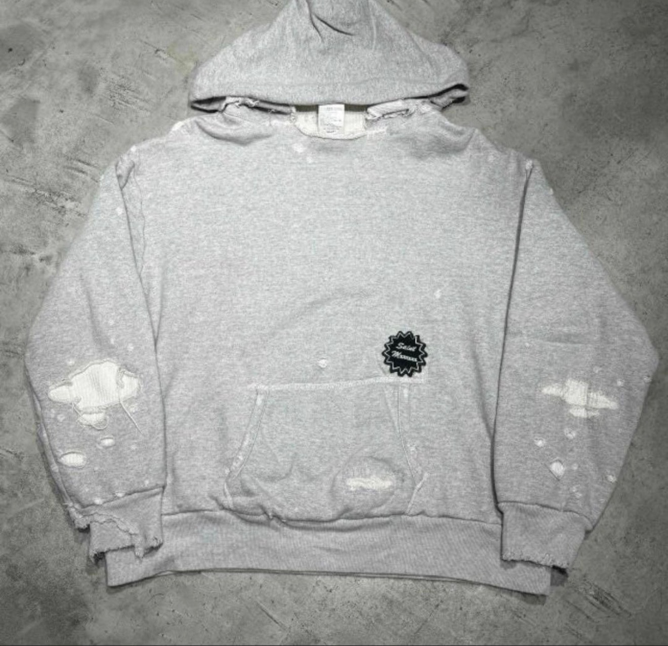 Saint Mxxxxxx 24SS Hoodie_Double Face "Gray"