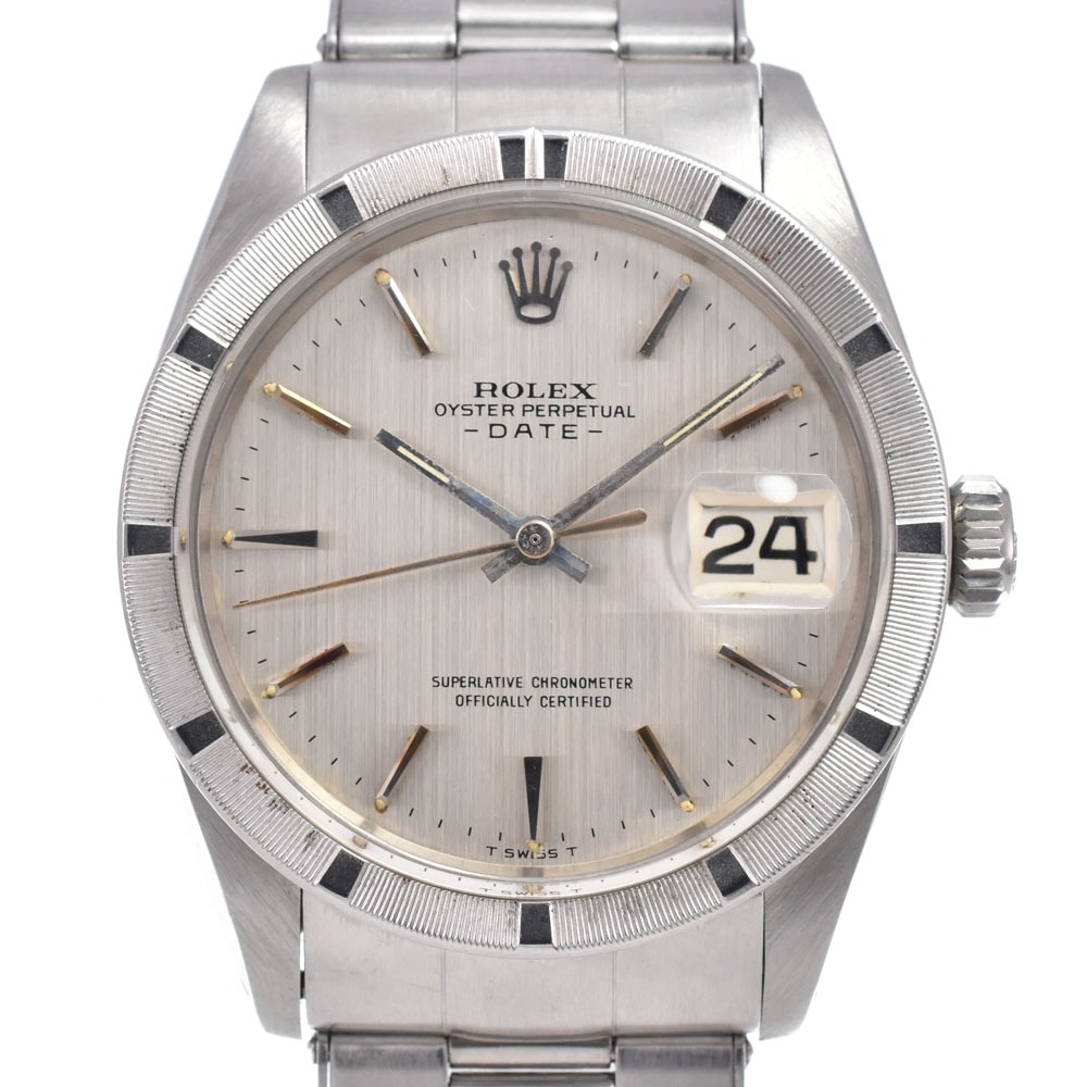 ロレックス ROLEX 1501 ヴィンテージ オイスターパーペチュアル デイト Cal.1560 シルバー 自動巻き メンズ 良品 腕時計 G#149864