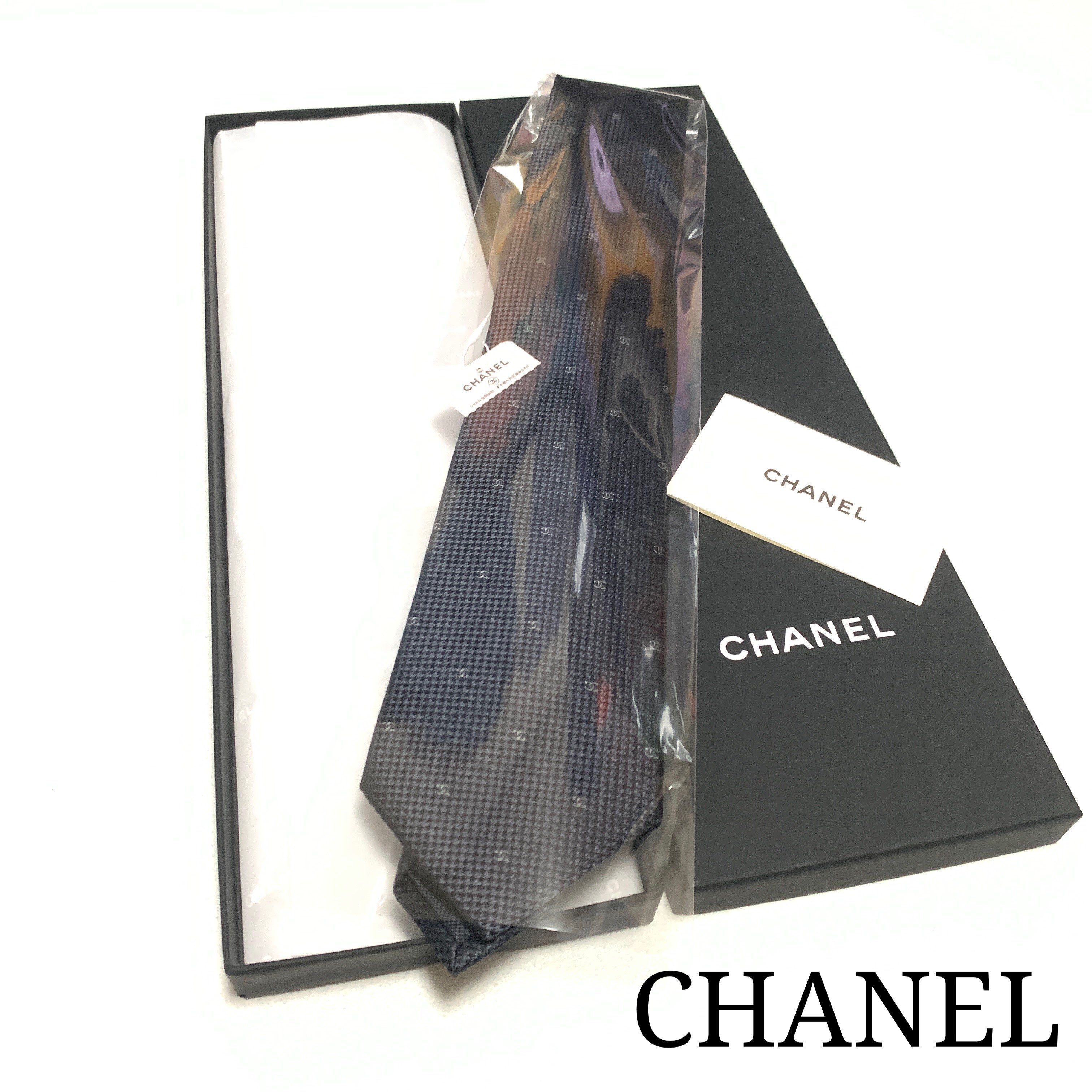 ☆タグ付き新品☆CHANEL ココマーク ネクタイ(ブラック)