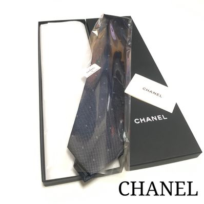 ☆タグ付き新品☆CHANEL ココマーク ネクタイ(ブラック)
