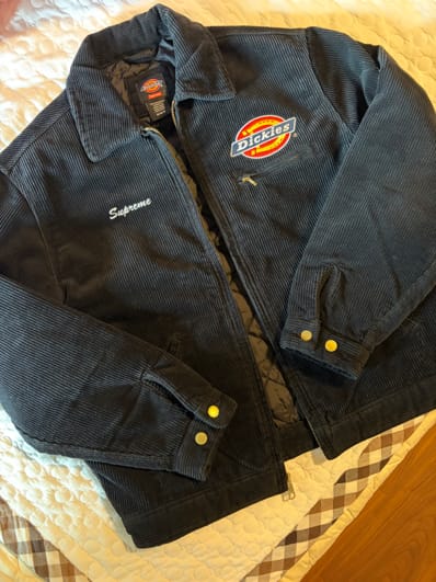 Supreme x Dickies Corduroy Work Jacket "Black"