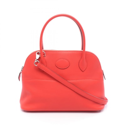 エルメス HERMES ボリード27 ハンドバッグ バッグ レザー カーフ(牛革) ヴォースイフト ヴォースイフト ルージュトマト X刻印(2016年製造) レディース レッド系 047653CK 【中古】