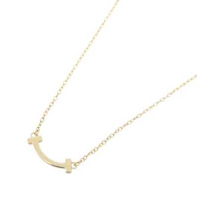 ティファニー TIFFANY&CO Tスマイル ミニ ネックレス ネックレス ジュエリー K18(イエローゴールド) レディース ゴールド系 62617640 【中古】