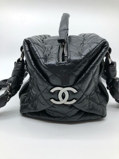 CHANEL Matelasse Chain Hand Bag "Black"