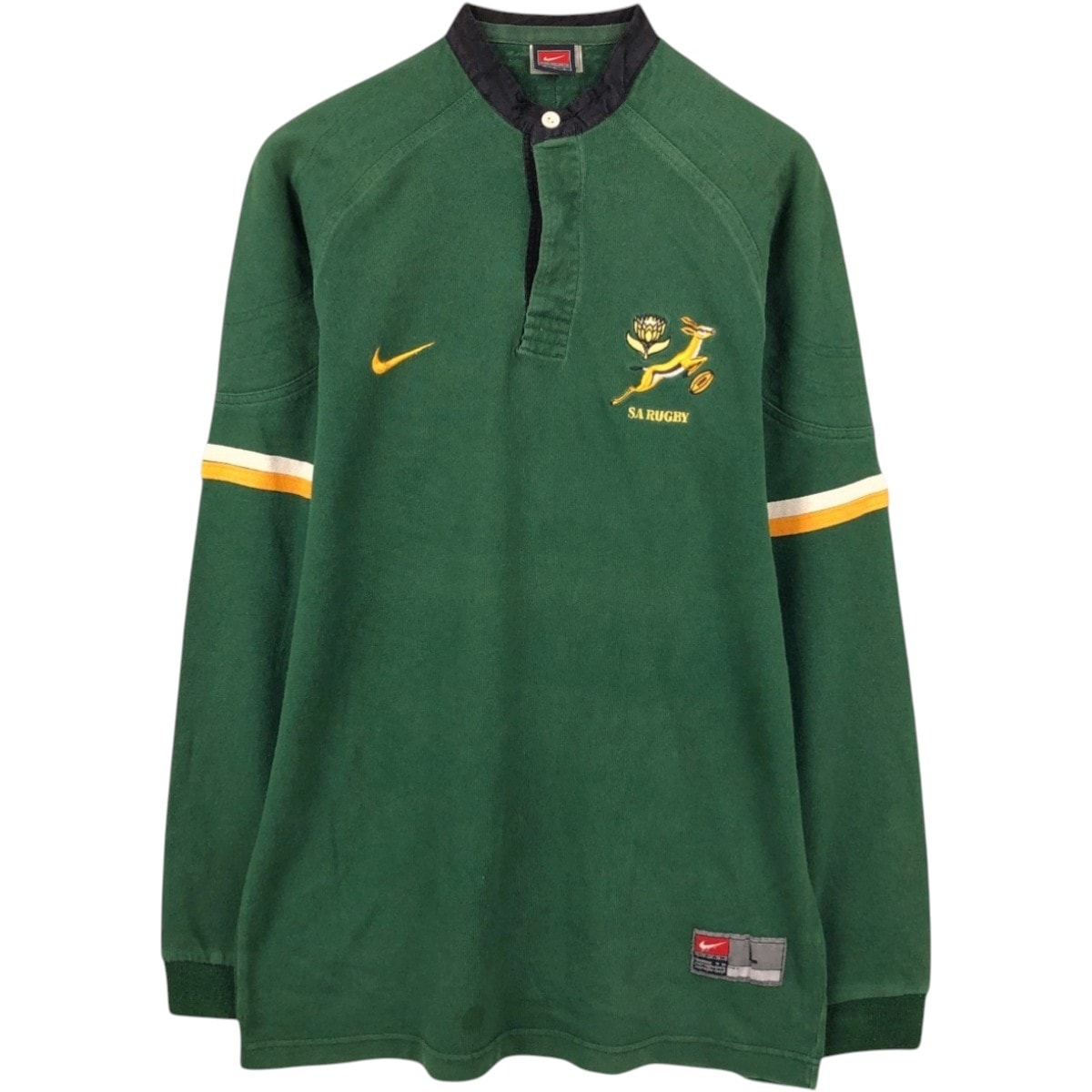 古着 ナイキ NIKE TEAM バンドカラー 長袖 ラガーシャツ メンズL相当/eaa668887