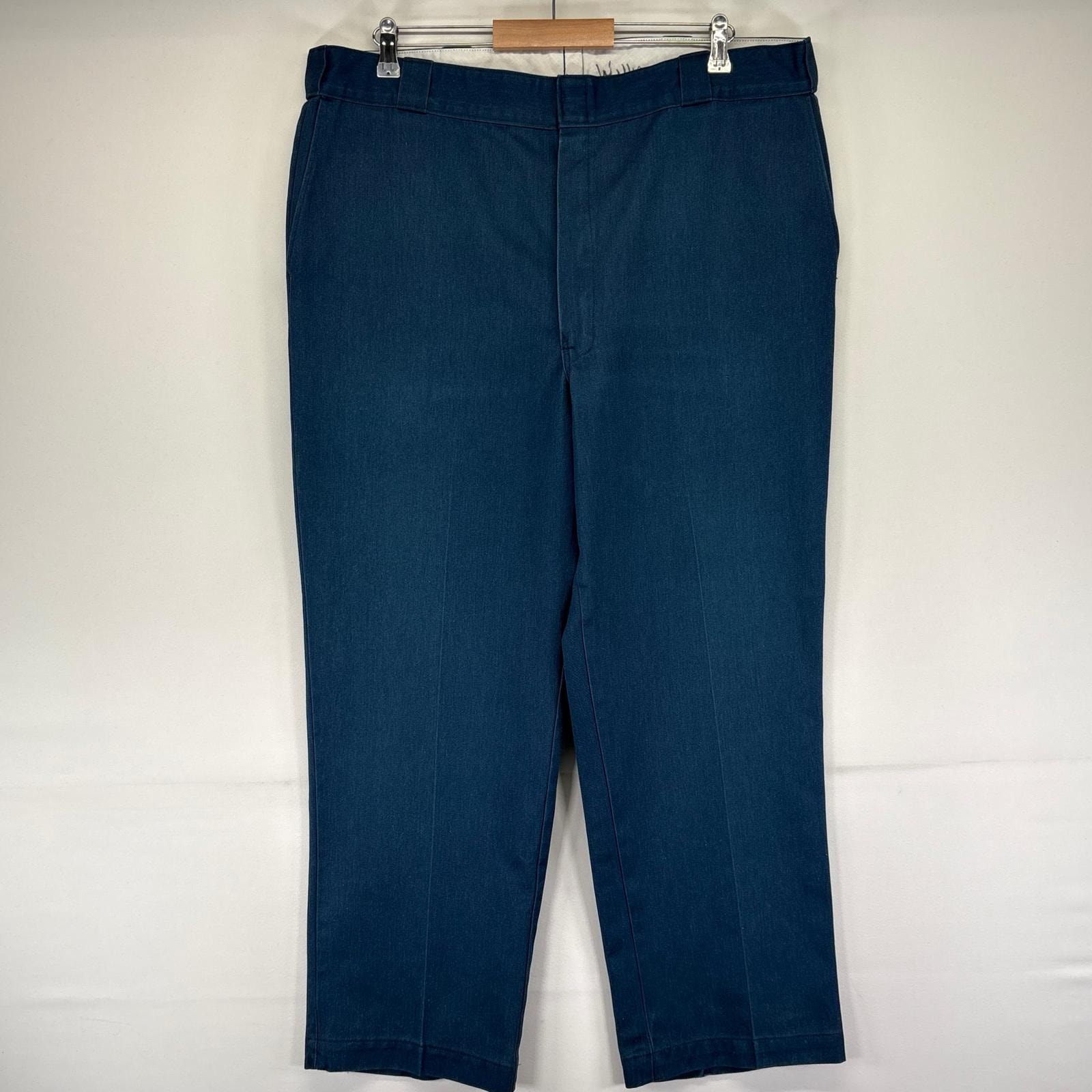 古着 90's/90年代 ディッキーズ Dickies パンツ ワークパンツ チノパン チビタグ 作業着  ブルー系 メンズ