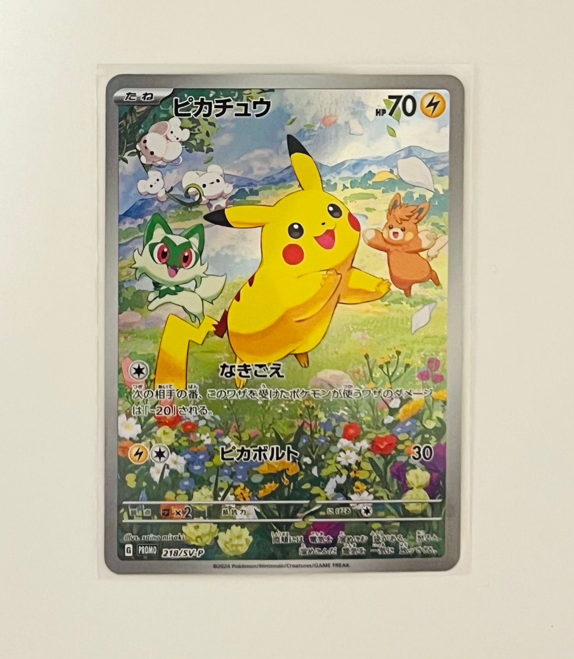ピカチュウ P [SV-P 218](プロモカードパック「ポケカの夏がキタ!プロモカードGetキャンペーン!」)