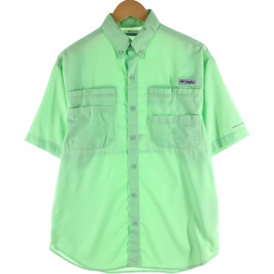 古着 コロンビア Columbia PFG ボタンダウン 半袖 フィッシングシャツ メンズS相当/eaa558363