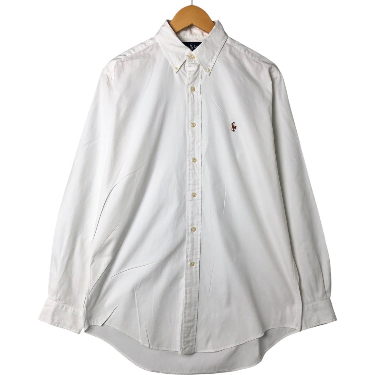 古着 ラルフローレン Ralph Lauren YARMOUTH 長袖 ボタンダウンシャツ メンズM相当/eaa548353