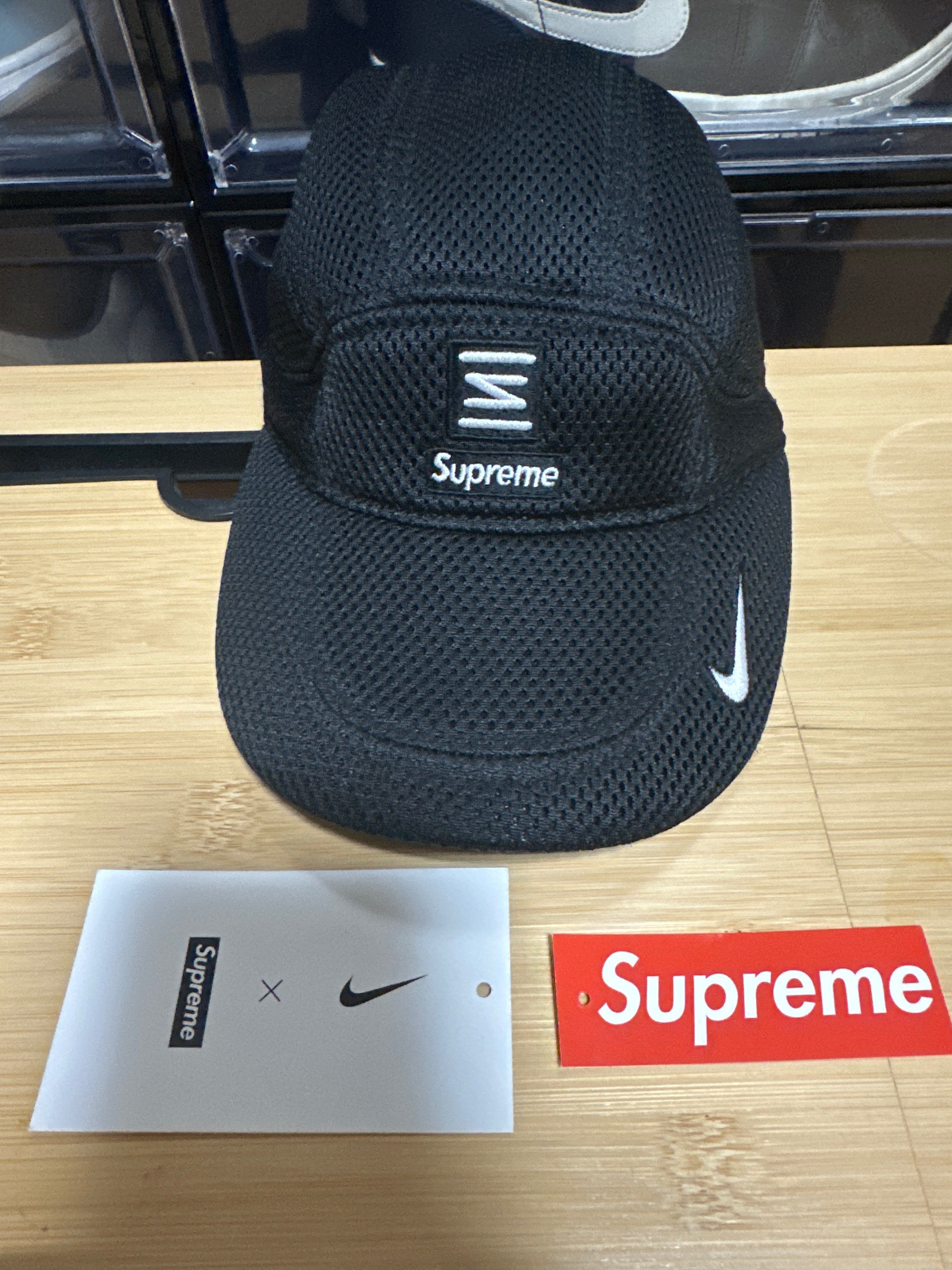 Supreme / Nike Shox Running Hat "Black"