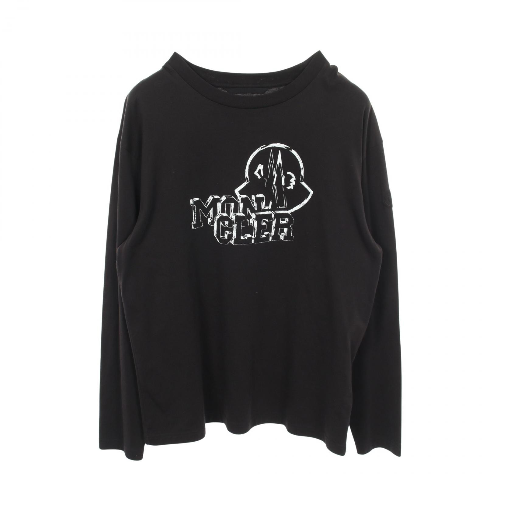 モンクレール MONCLER 長袖Tシャツ 衣料品 トップス コットン メンズ ブラック系 20918D00019 【中古】