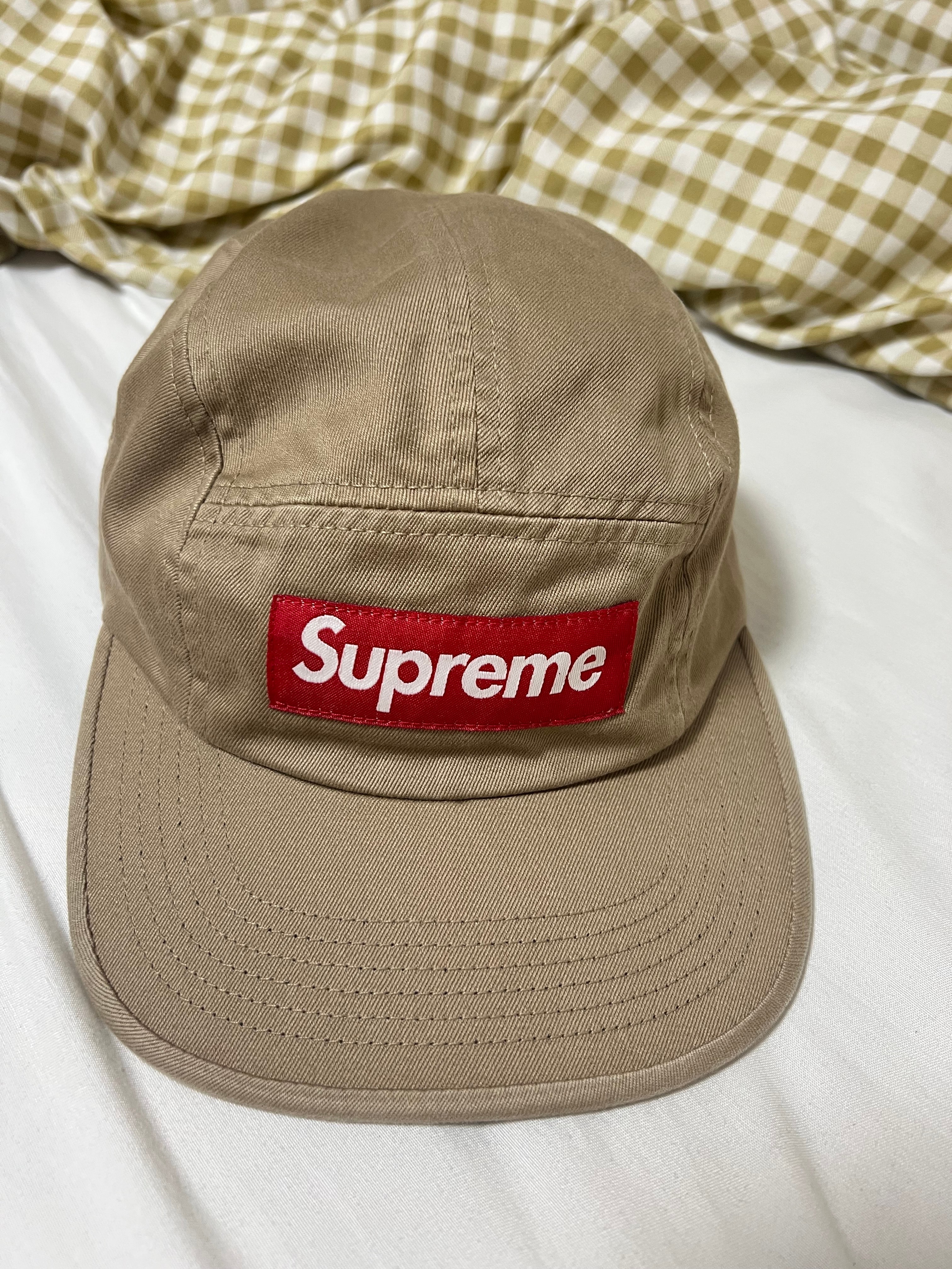 Supreme Washed Chino Twill Camp Cap (25FW) "Tan"