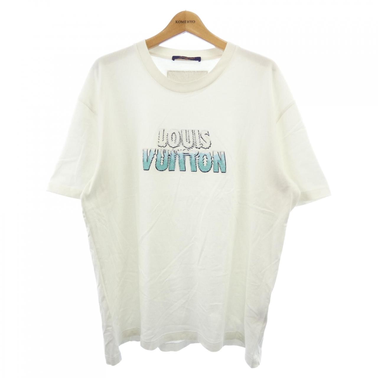 ルイヴィトン LOUIS VUITTON エンブロイダードビーズコットンTシャツ HPY35WNPG Tシャツ