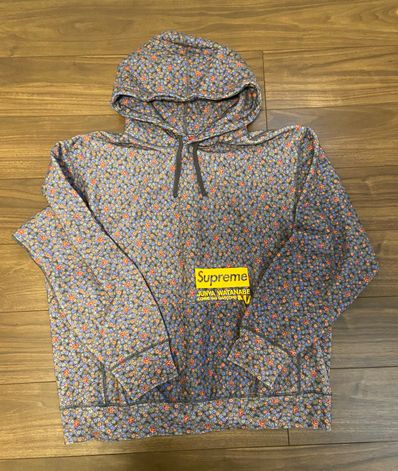 Supreme / JUNYA WATANABE COMME des GARCONS MAN Hooded Sweatshirt "Black Flowers"