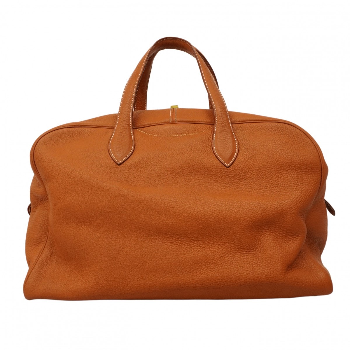 【6da0001】エルメス ボストンバッグ ヴィクトリア43 トリヨンクレマンス ゴールド ゴールド金具 □D刻印【中古】メンズ レディース ユニセックス