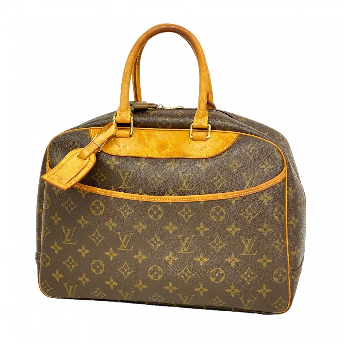 【6db1775】ルイヴィトン ハンドバッグ モノグラム ドーヴィル M47270 ブラウン【中古】レディース