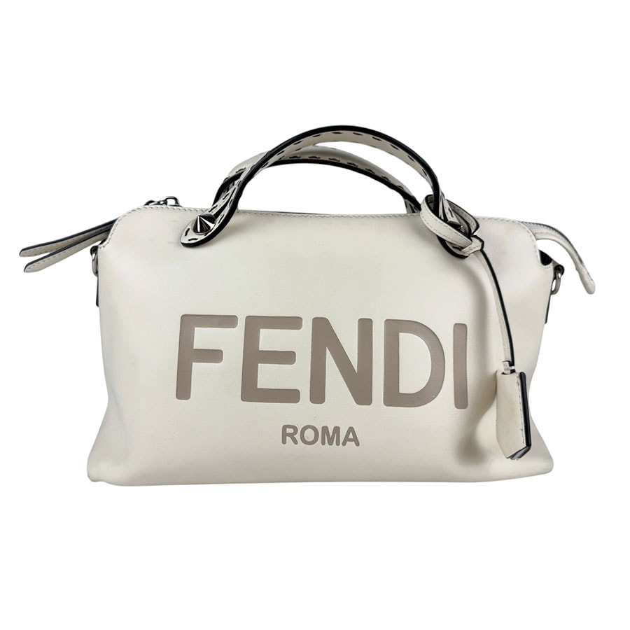 フェンディ FENDI ハンドバッグ ショルダーバッグ バイ ザ ウェイ ミディアム レザー アイボリー レディース 8BL146 AC9L【中古】 z7565