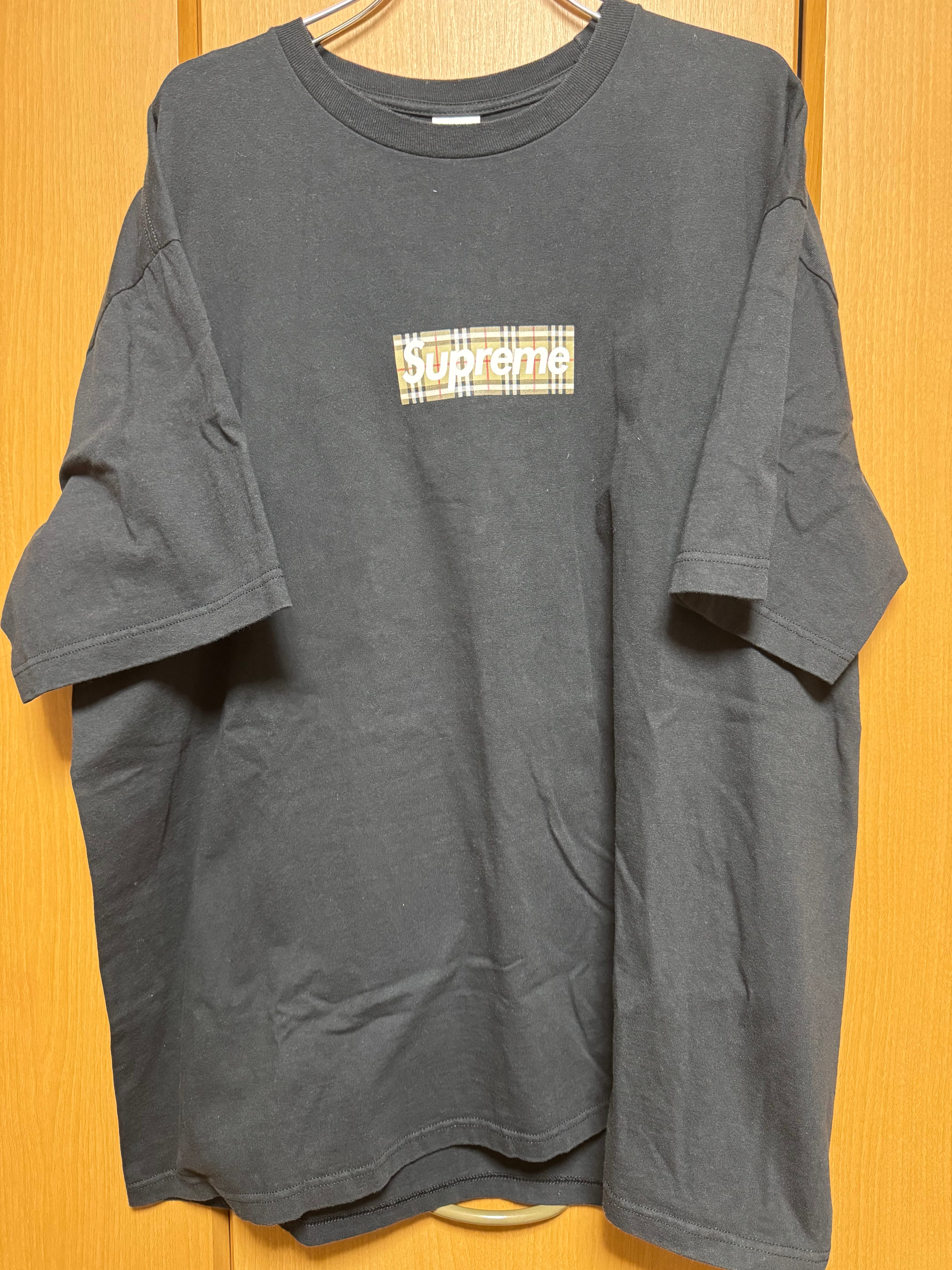 Supreme / Burberry Box Logo Tee "Black"