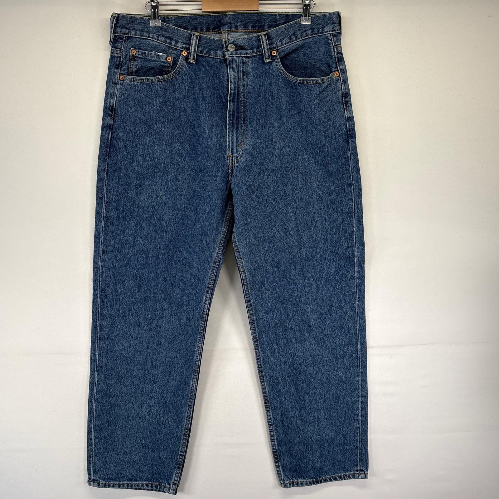 古着 リーバイス Levi's デニム パンツ 550 テーパード ジーパン 大きいサイズ W38L30  ブルー系 メンズ