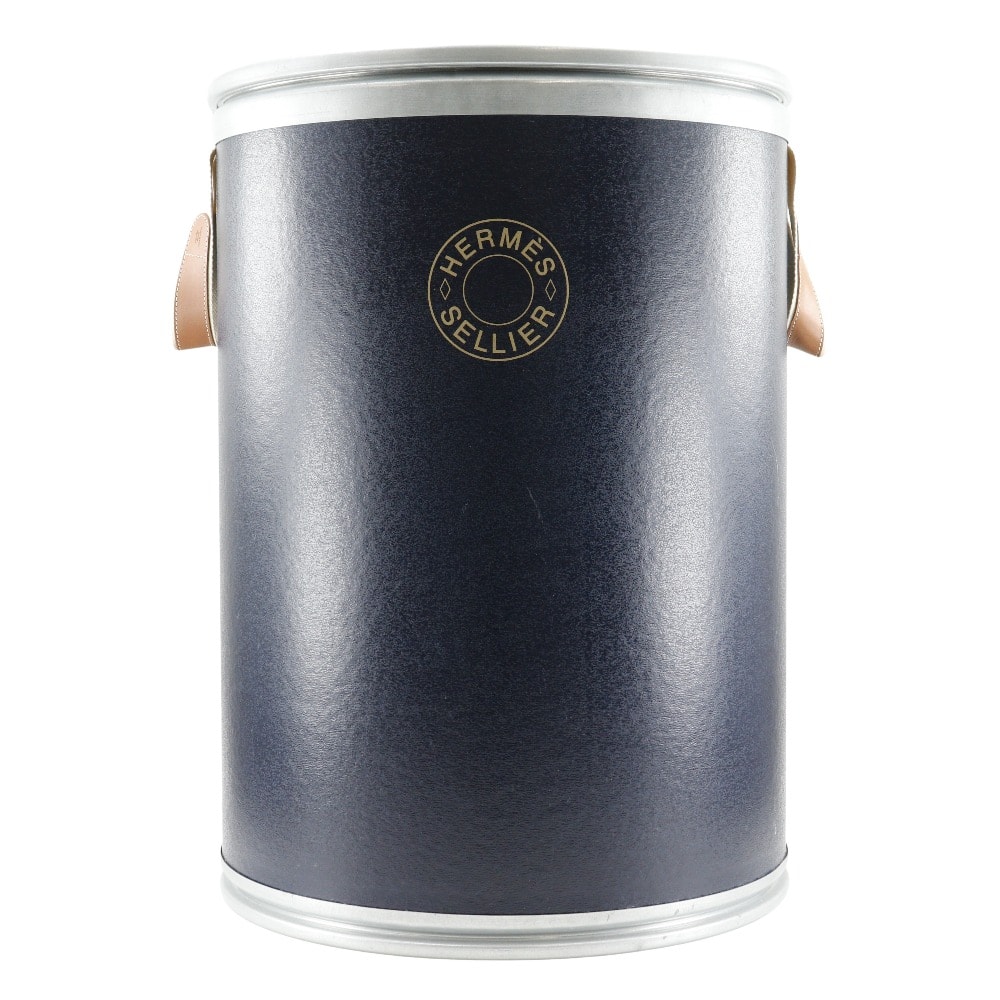 エルメス サドルボックス ラージサイズ セリエライン 馬具缶 収納 置物 _イン