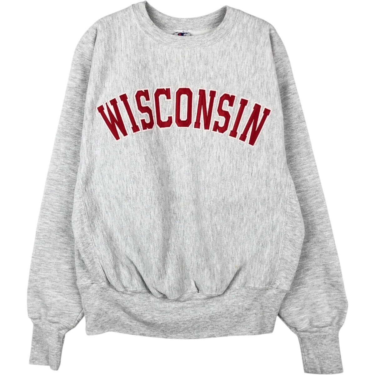 古着 90年代 チャンピオン Champion AUTHENTIC ATHLETIC APPAREL WISCONSIN ウィスコンシン大学 リバースウィーブ カレッジスウェットシャツ トレーナー メンズL相当 ヴィンテージ/eaa671919