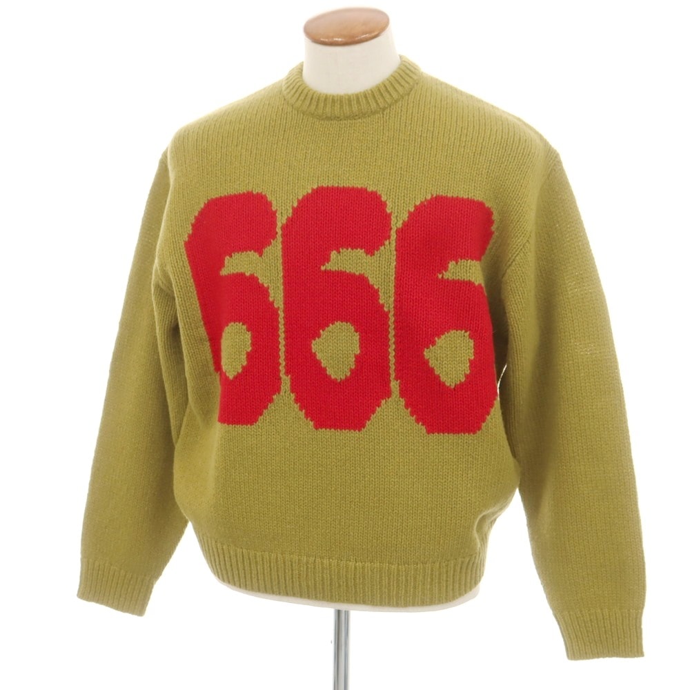 【中古】シュプリーム Supreme × Y's by Yohji Yamamoto Sweater 2025年秋冬 ウールナイロン プルオーバーニット オリーブ【サイズM】【メンズ】