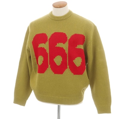 【中古】シュプリーム Supreme × Y's by Yohji Yamamoto Sweater 2025年秋冬 ウールナイロン プルオーバーニット オリーブ【サイズM】【メンズ】