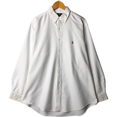 古着 ラルフローレン Ralph Lauren YARMOUTH 長袖 ボタンダウンシャツ メンズL相当/eaa568501