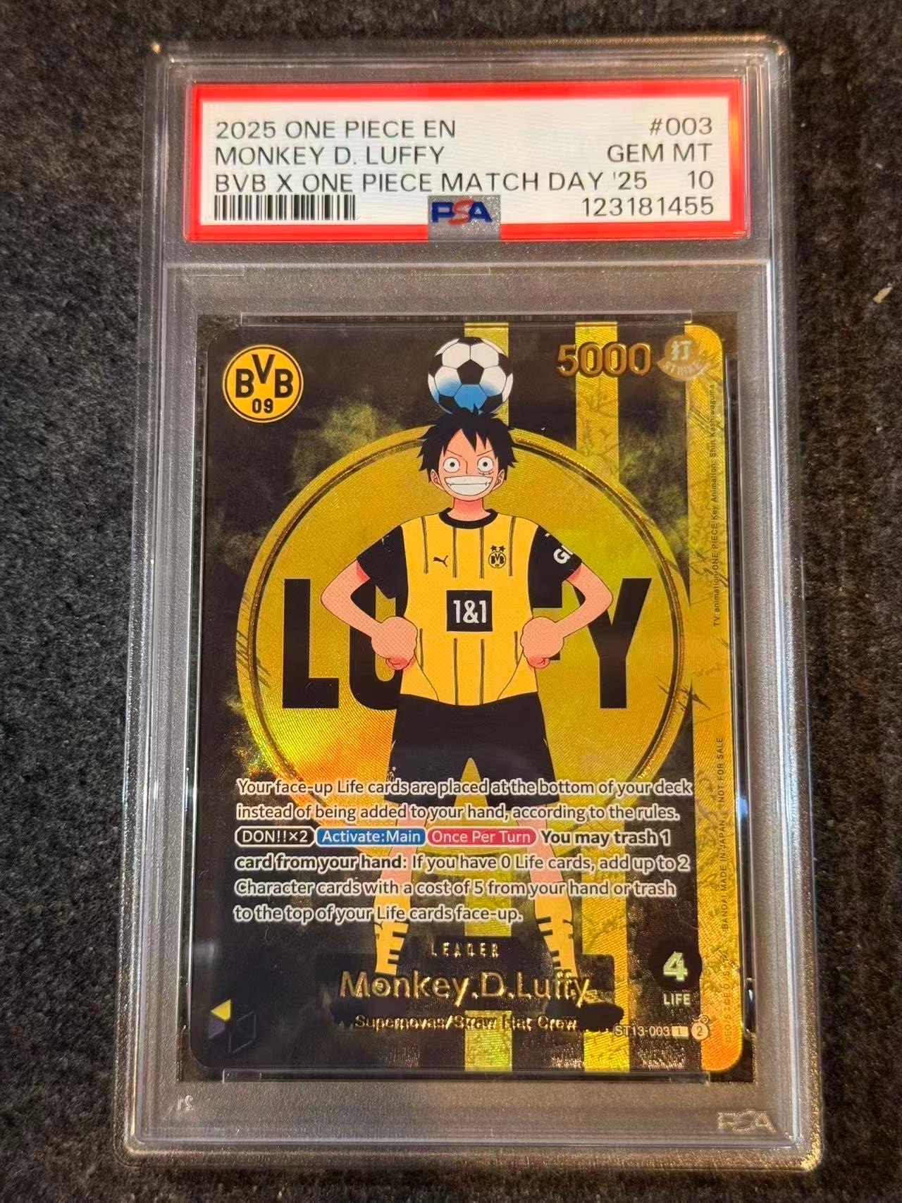 PSA10】モンキー・D・ルフィ L [ST13-003]【英語版