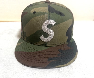 Supreme x Swarovski S Logo New Era "Camo"