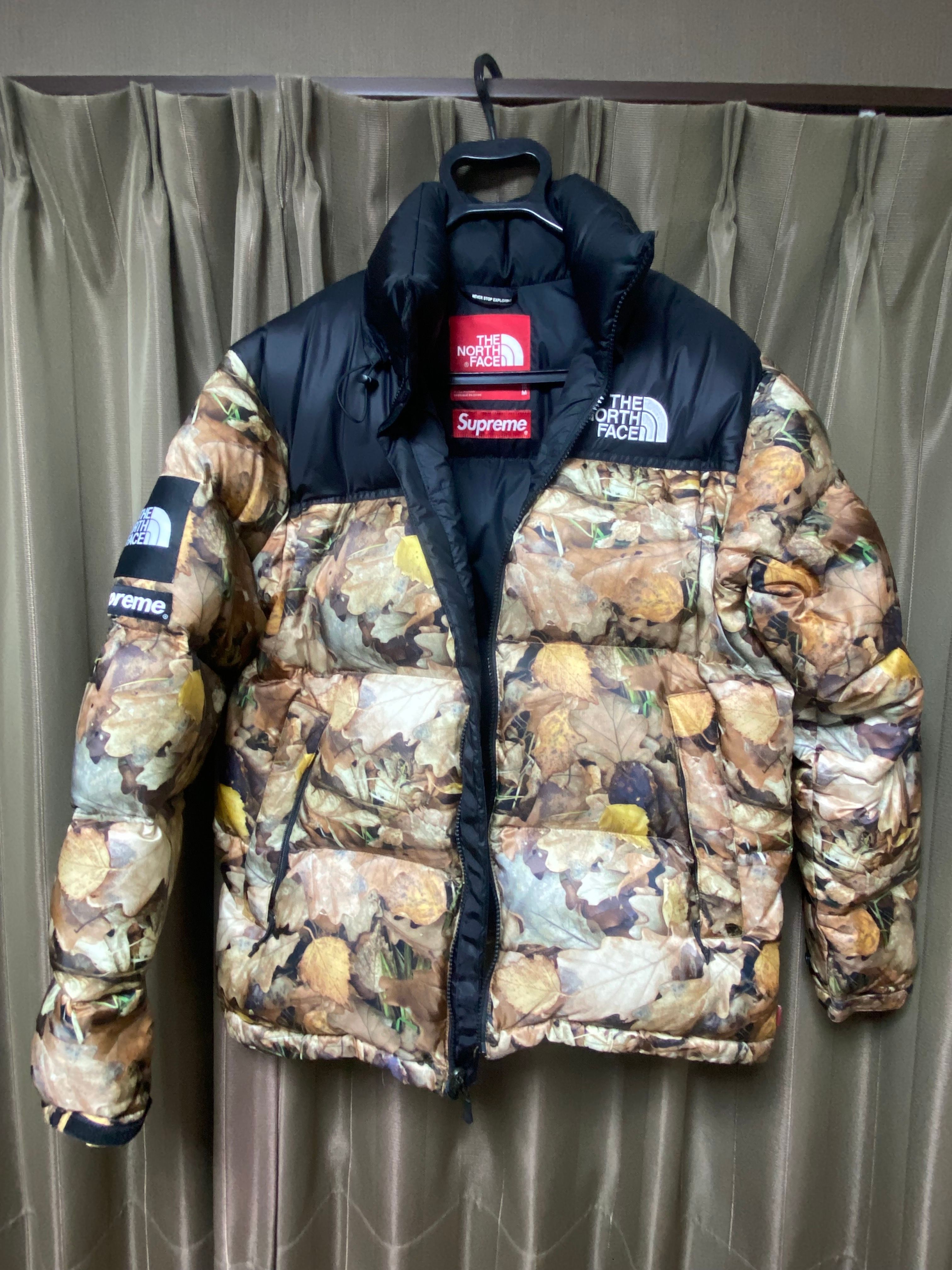 シュプリーム ザノースフェイス 枯葉 ヌプシ ジャケット 