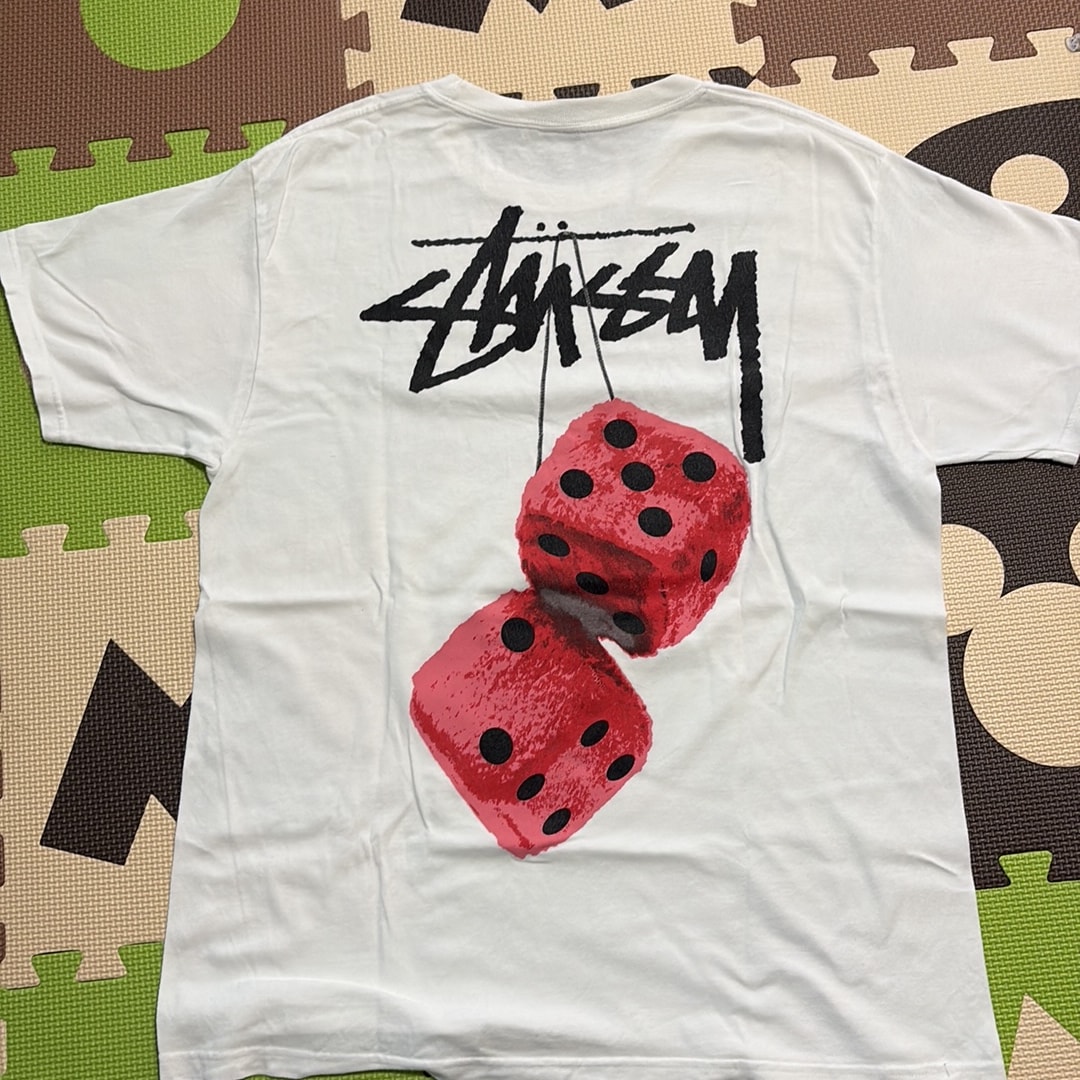 Stussy Fuzzy Dice Tee "White"
