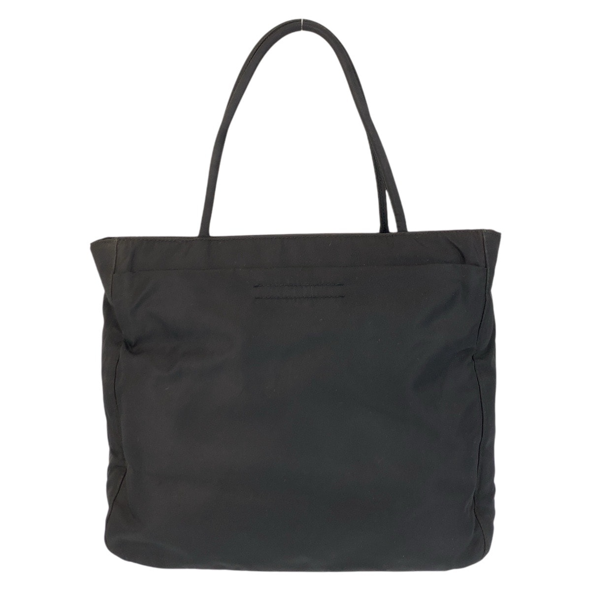 PRADA プラダ テスート 三角ロゴプレート ブラック 黒 シルバー金具 ナイロン トートバッグ ハンドバッグ 603911 【中古】