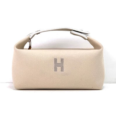 HERMES エルメス ブリッド ア ブラックPM アクセサリーポーチ ベージュ