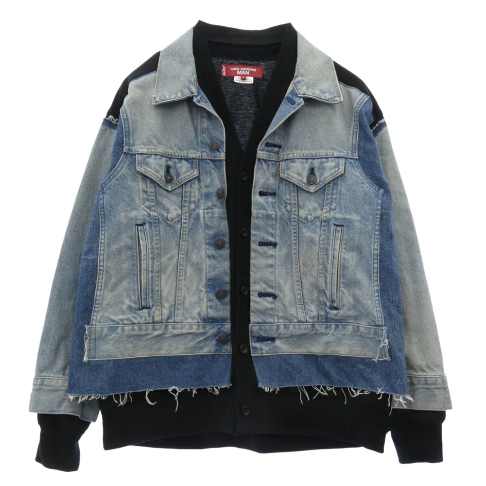 JUNYA WATANABE COMME des GARCONS MAN ジュンヤワタナベコムデギャルソンマン デニムジャケット 25SS WO-J206 Levi's リーバイス Wネーム ドッキング デニムジャケット インディゴブルー系【中古】
