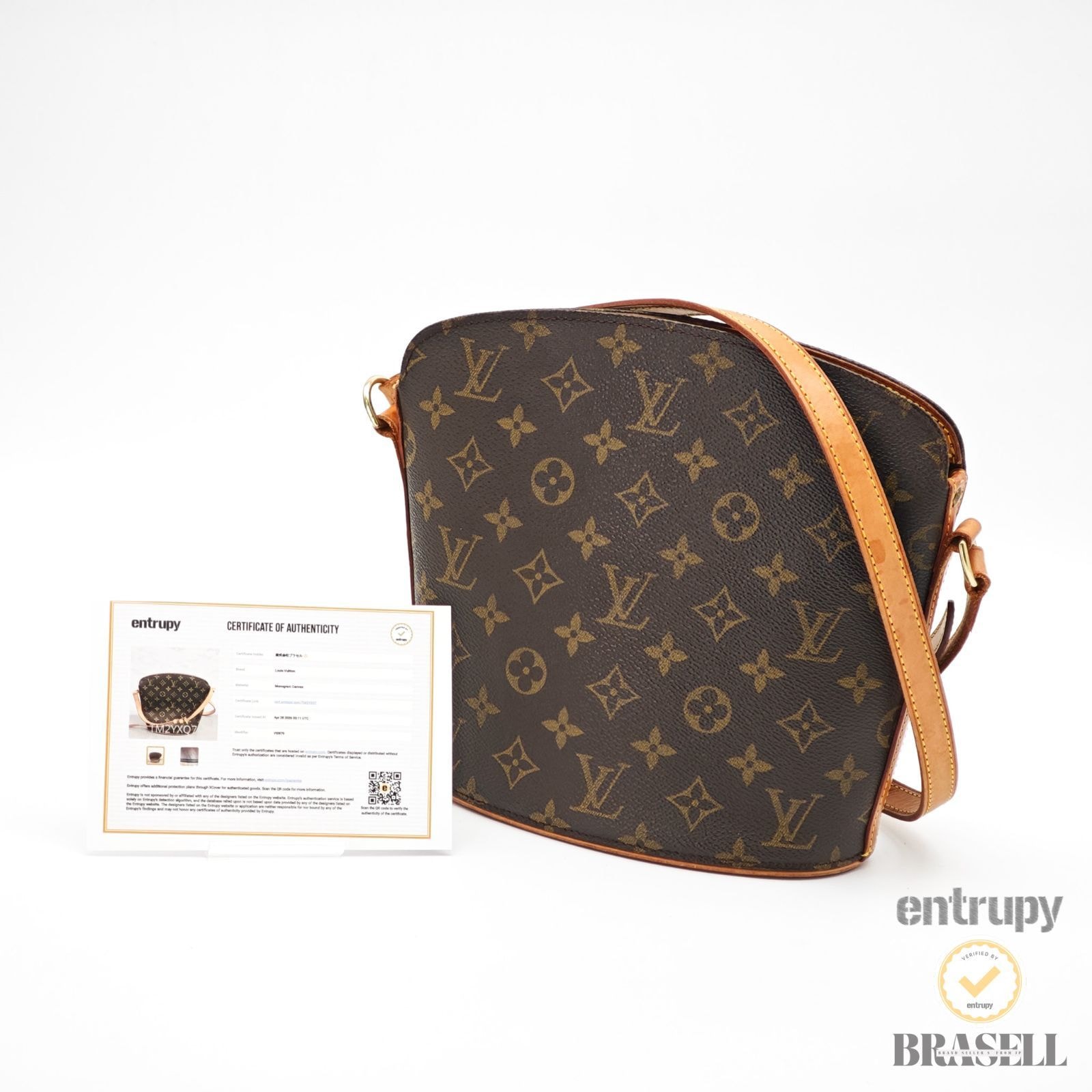 LOUIS VUITTON ルイ・ヴィトン ドルーオ  モノグラム ドルーオ  M51290 VIO979 ショルダーバッグ Monogram Canvas Brown レディース