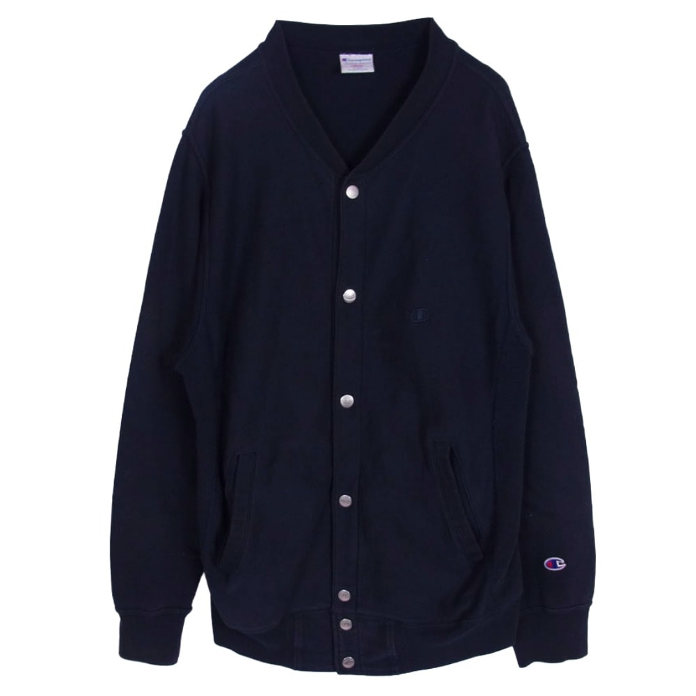 Champion チャンピオン ブルゾン C8-N016R リバースウィーブ スウェット スナップジャケット ブルゾン ダークネイビー系 L【中古】