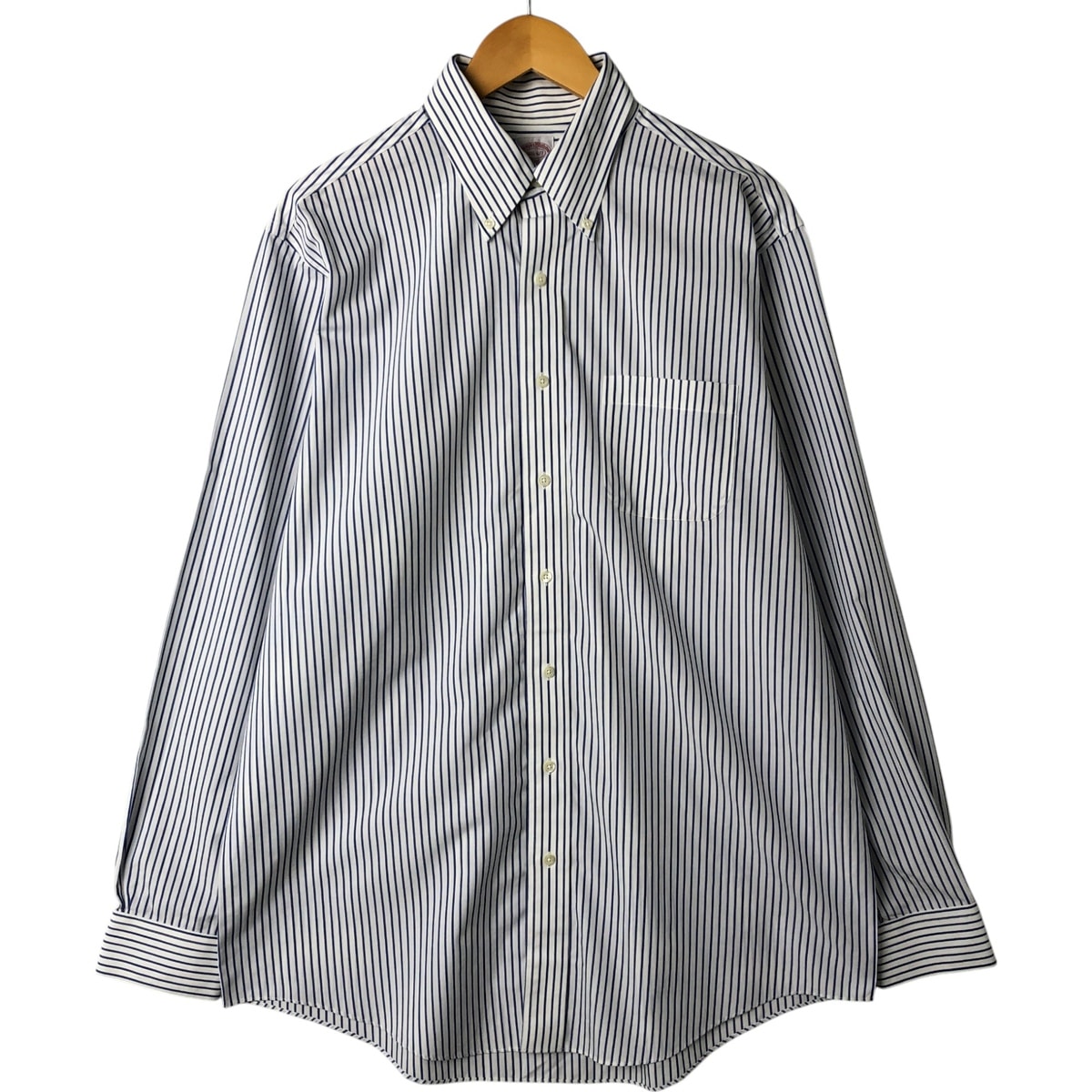 古着 ブルックスブラザーズ Brooks Brothers 346 長袖 ボタンダウンストライプシャツ メンズL相当/eaa544978