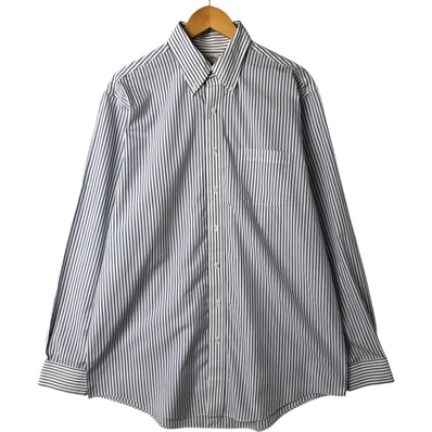古着 ブルックスブラザーズ Brooks Brothers 346 長袖 ボタンダウンストライプシャツ メンズL相当/eaa544978