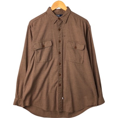 古着 ラルフローレン Ralph Lauren POLO by Ralph Lauren 千鳥格子柄 ウール混 長袖 ボタンダウンチェックシャツ メンズL相当/eaa473762