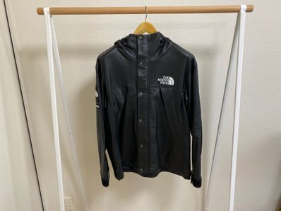 Supreme x The North Face Leather Mountain Parka "Black"