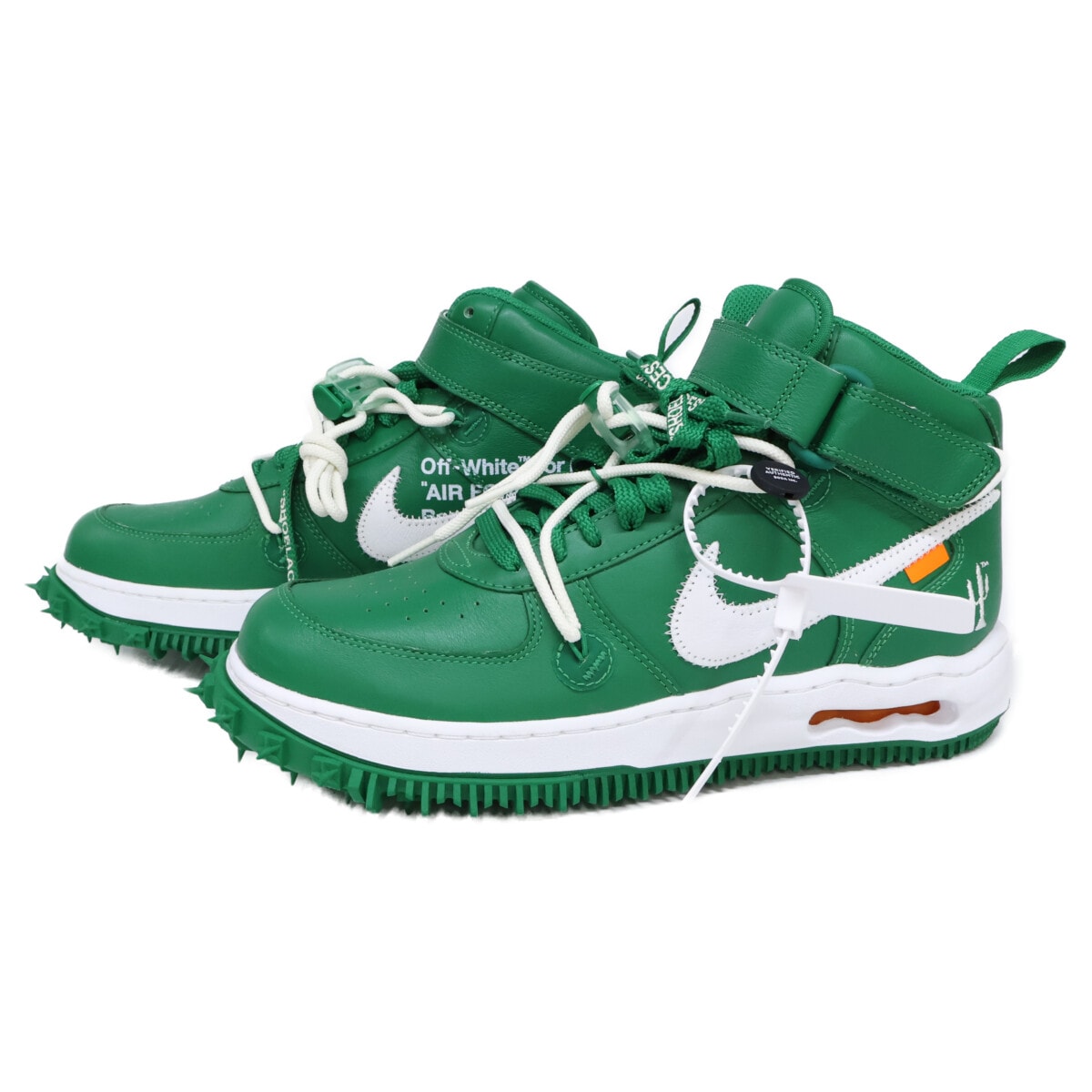 ナイキ ×Off-White DR0500ー300 AIR FORCE 1 MID SP LTHR スニーカー 27