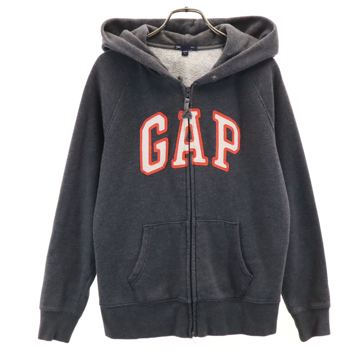 GAP ギャップ 長袖 ジップパーカー L グレー