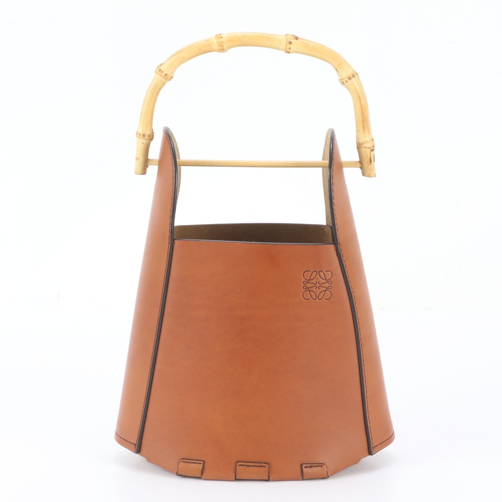 ■美品 ロエベ バンブー バケットバッグハンドバッグ レザー