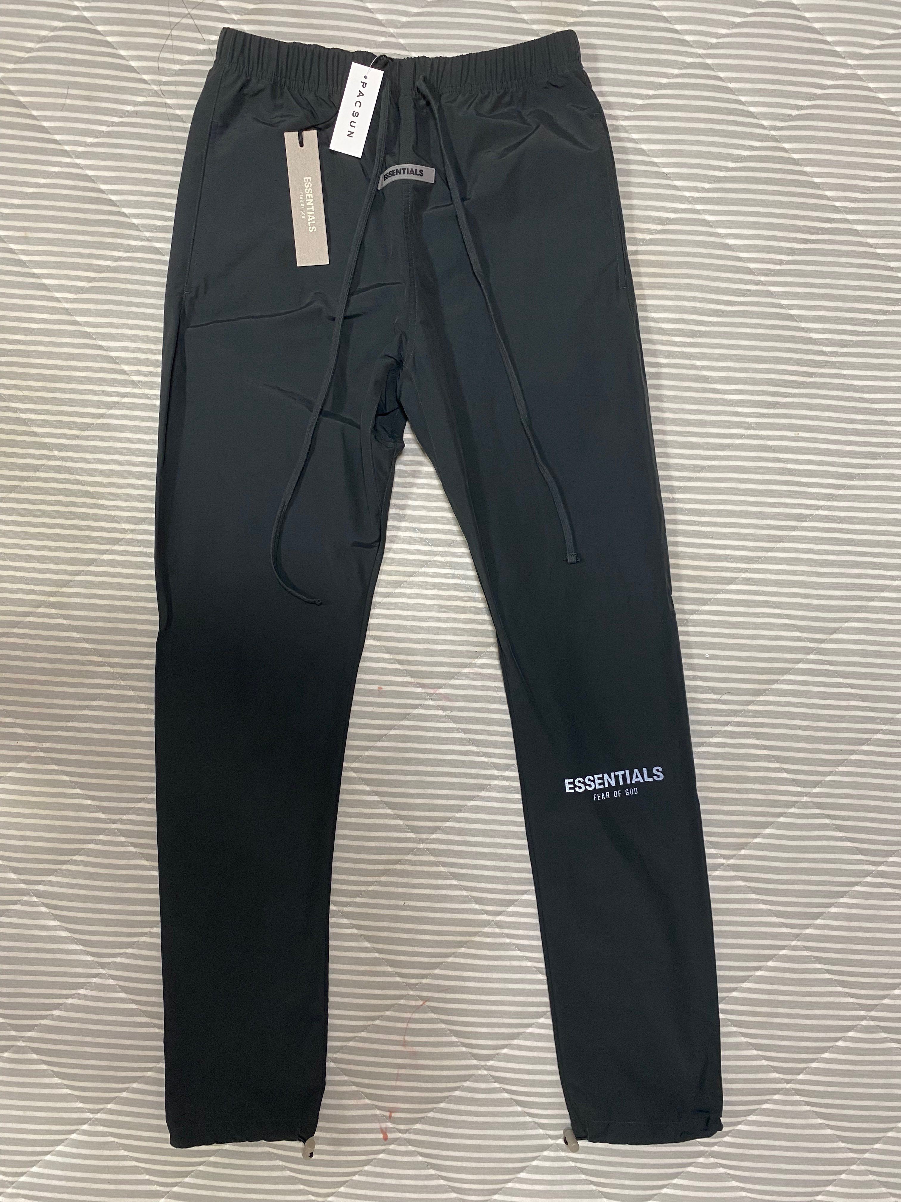 FEAR OF GOD ESSENTIALS Nylon Track Pants "Black"
